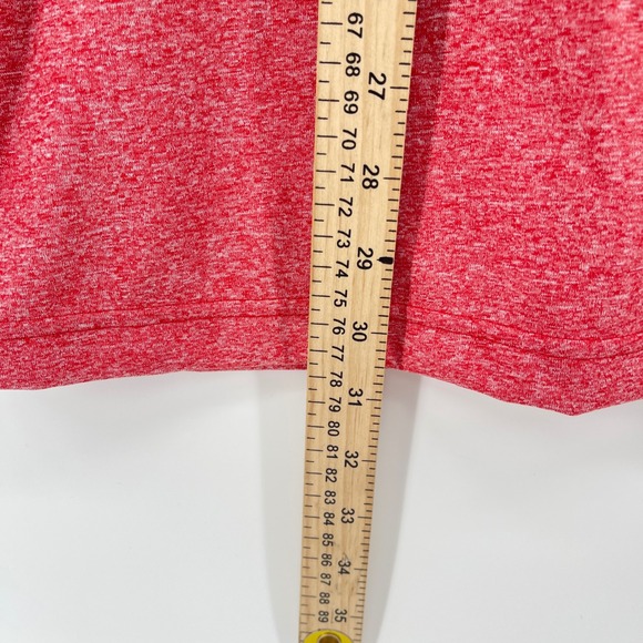 Adidas T-Shirt Men XL Red Heathered Polyester Climalite Performance Tee - Picture 7 of 8